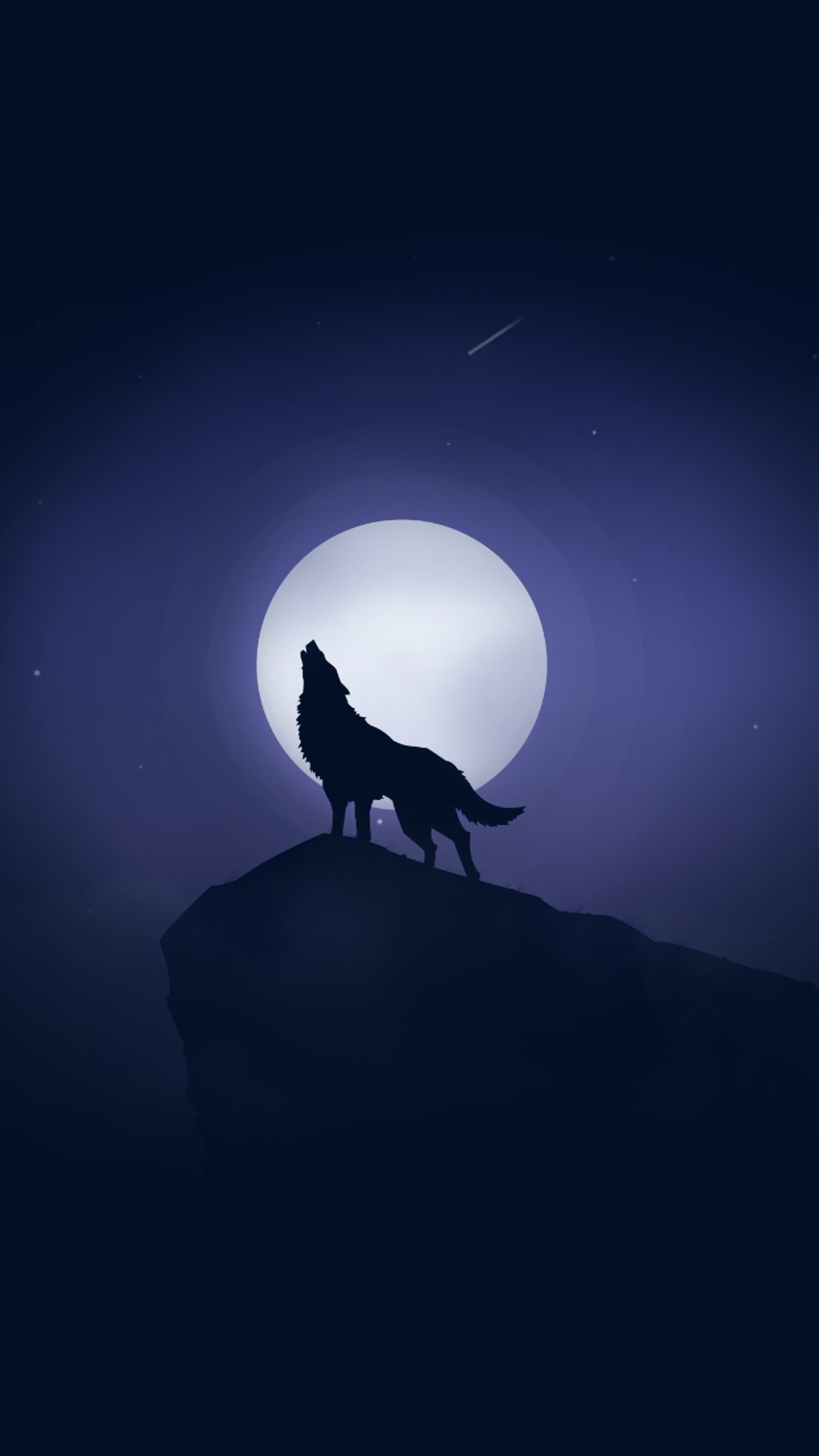 lobo, luna wallpaper