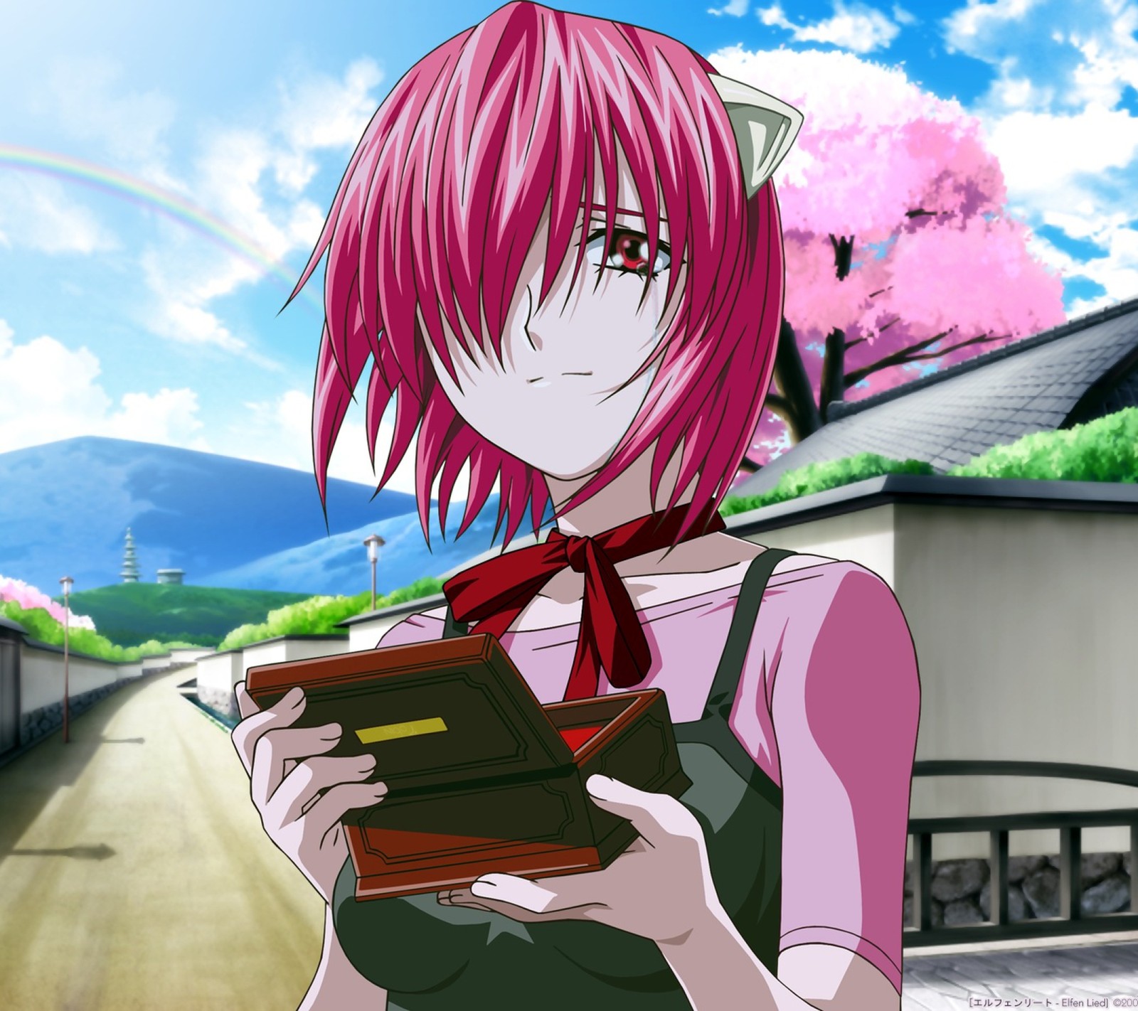 anime, elfen lied, lusy, nyu Download Wallpaper