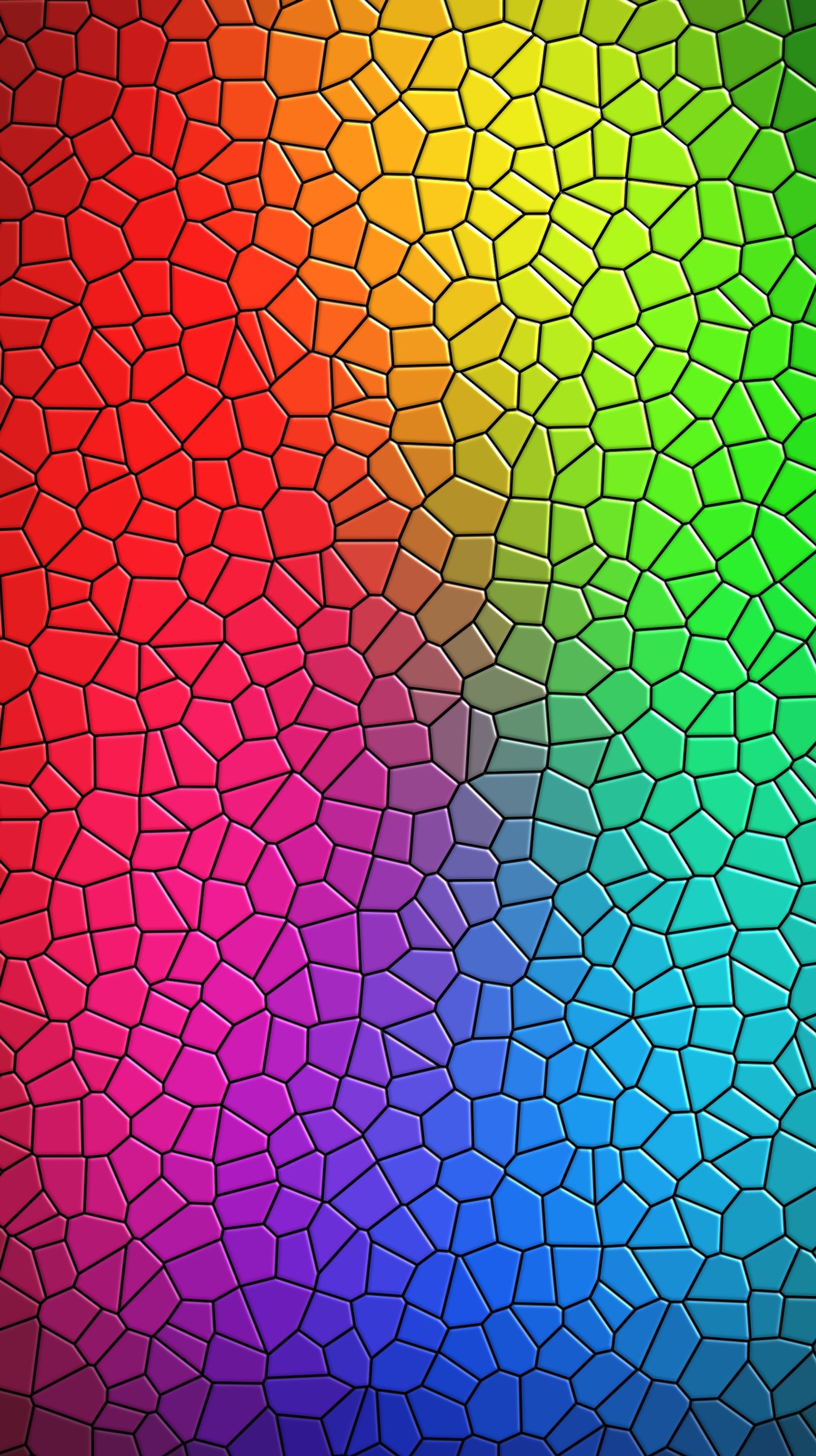 A close up of a colorful mosaic background with a rainbow (color, mosaic, texture)