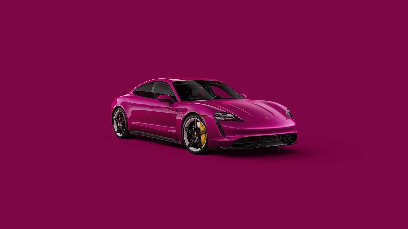 porsche taycan, magenta, 5k, cgi, cars Download Wallpaper