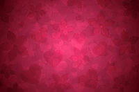 Textured Floral Hearts in Shades of Pink and Red