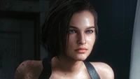 Jill Valentine in a tense moment from Resident Evil 3 Remake