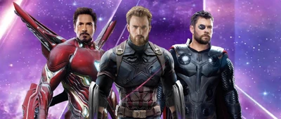 Vingadores, reunam-se: Homem de Ferro, Capitão América e Thor se unem contra Thanos