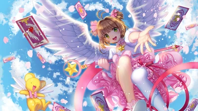 cardcaptor sakura, sakura kinomoto, niñas de anime, anime