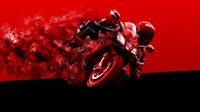 Aprilia Tuono: Dynamic Superbike Racing in Fierce Red.