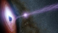 Cosmic Dance: A Black Hole Emitting Stellar Jets