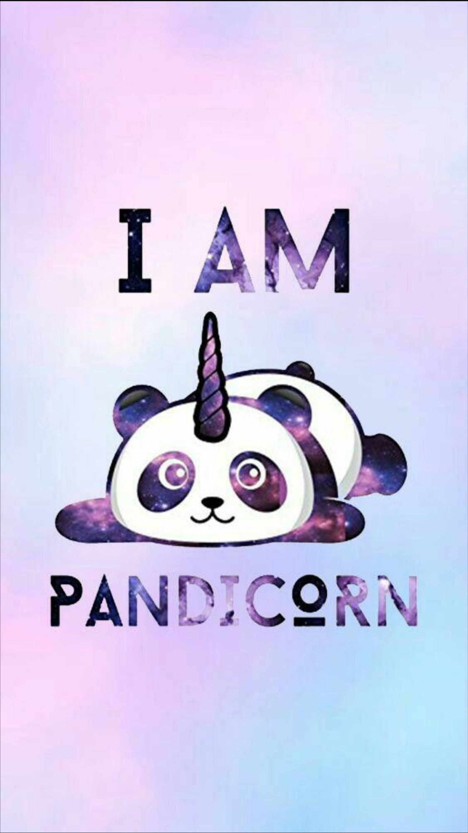 A close up of a panda bear laying on a purple and blue background (good, unicord, panda, logo)