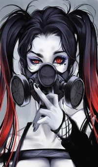 alternative, gasmask, girl, mask wallpaper