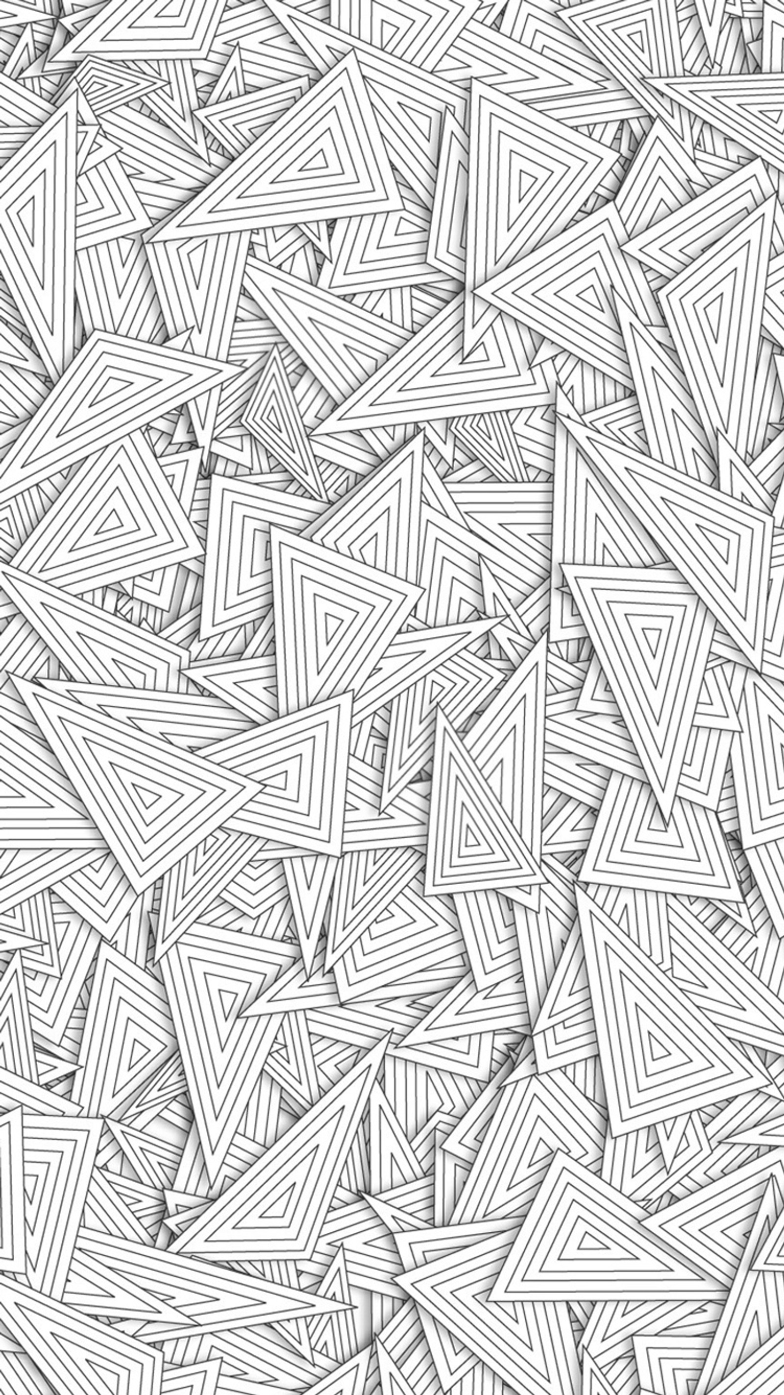 A black and white drawing of a lot of lines (abstract, geometry, paper, texture, triangles)