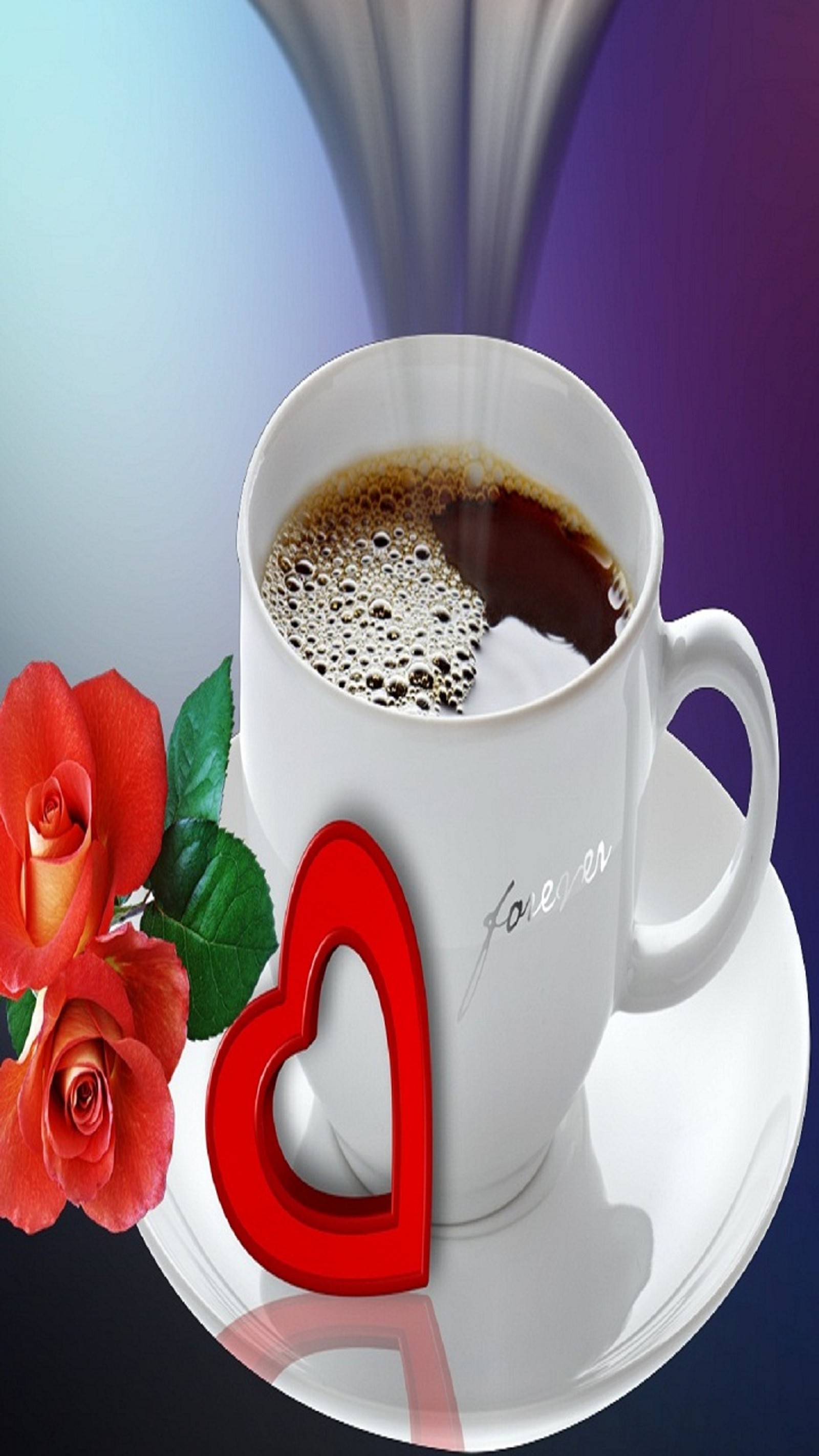 coffee, cup, good morning, hd, heart wallpaper