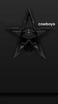 cow boys, sombre, football, logo, crâne