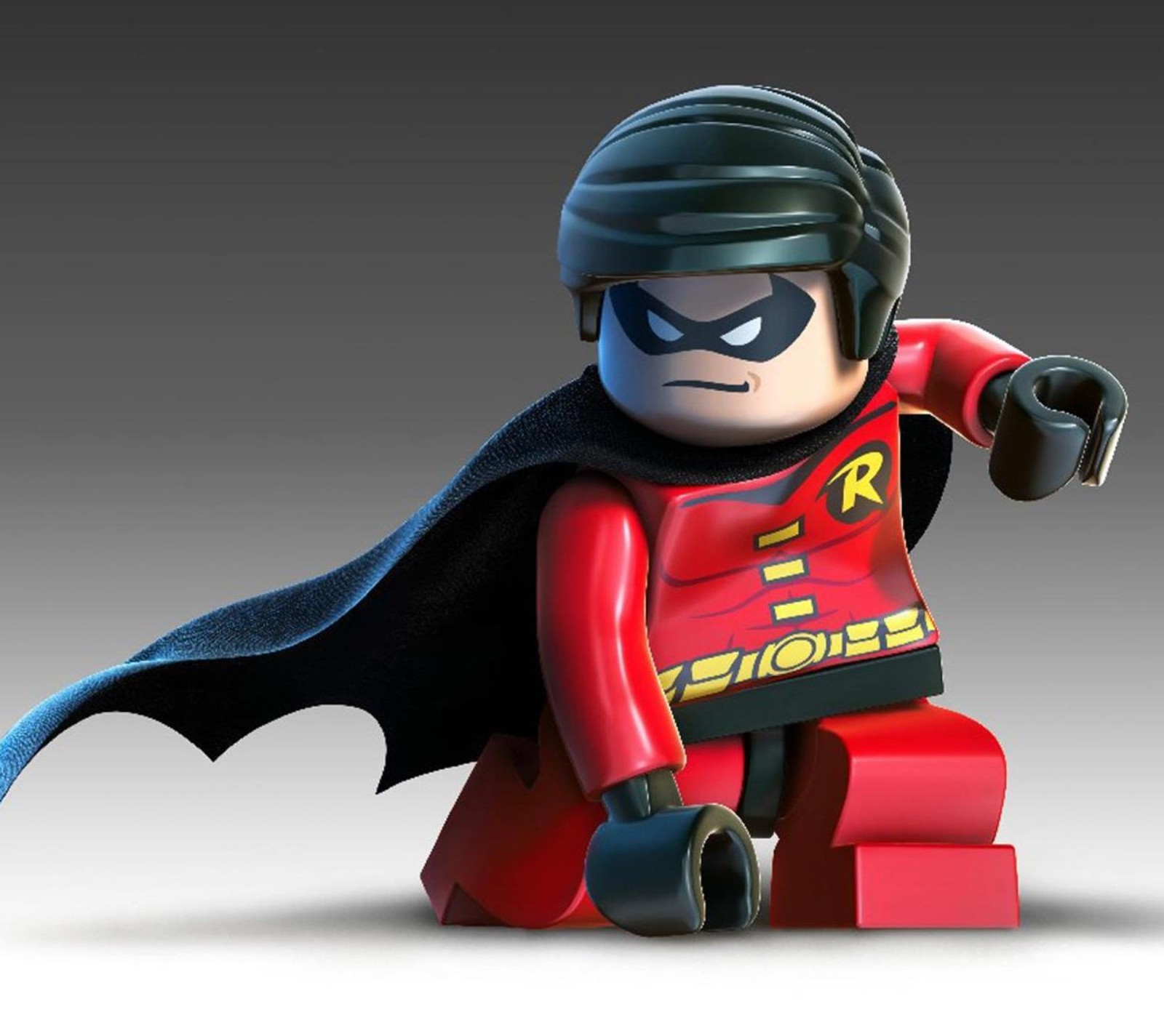 Un gros plan d'une figurine batman en lego avec une cape rouge. (batman, héros, lego, film, rouge gorge)