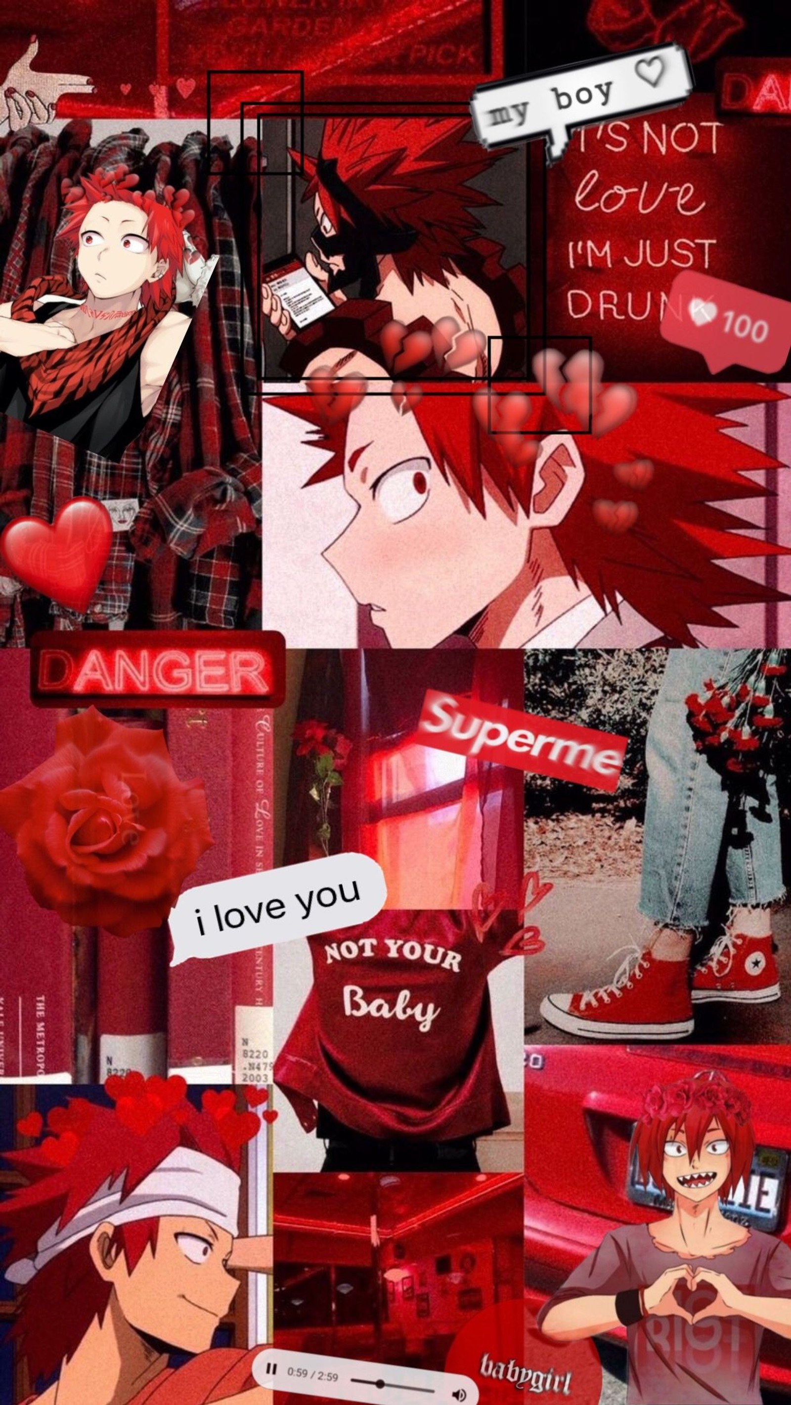 Baixar papel de parede anime, bestboi, kirishima