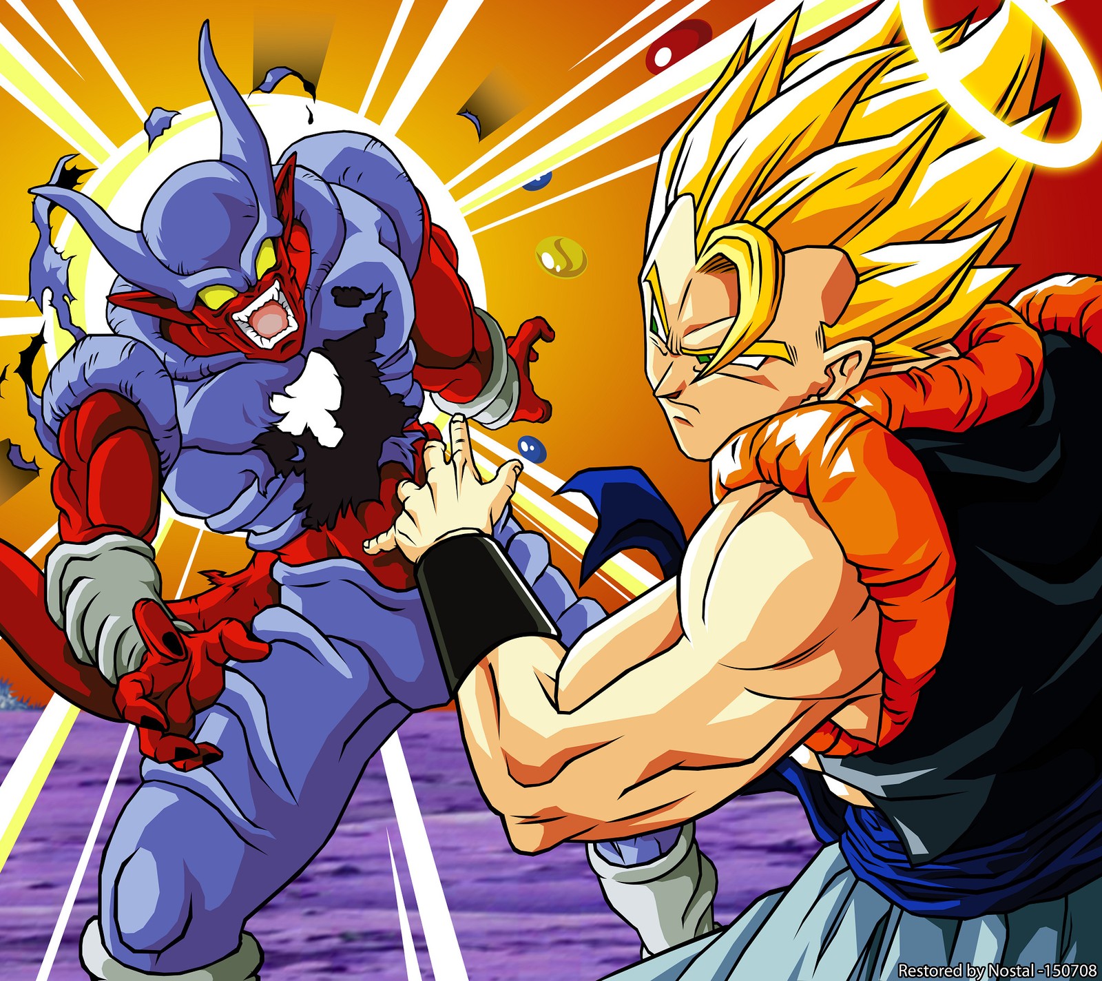 Dragon ball goku and gohan fighting (anime, ball, dbgt, dbs, dbz)