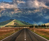 beau, collines, paysage, montagnes