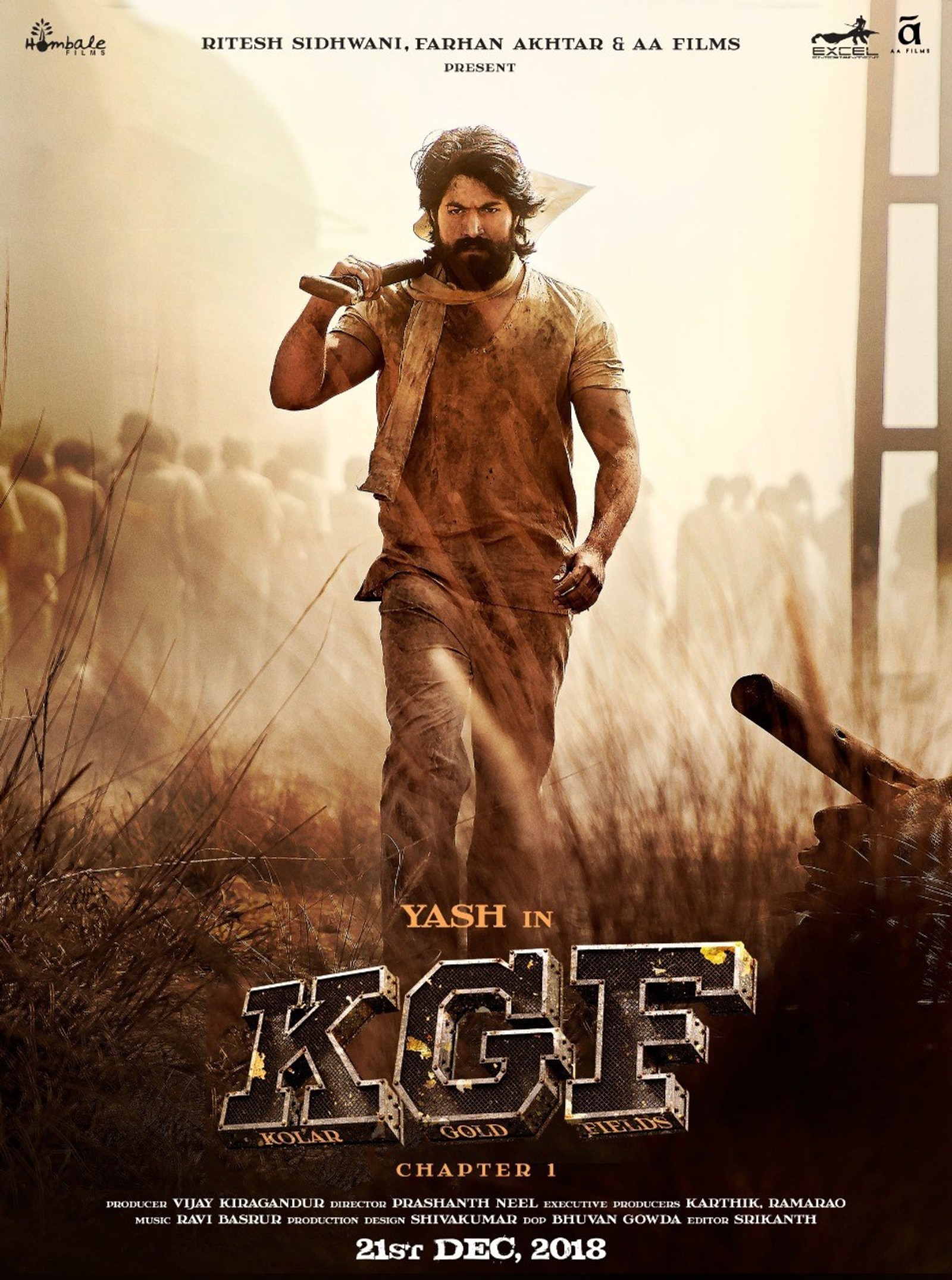 Descargar fondo de pantalla kgf, leyenda, superestrella, yash