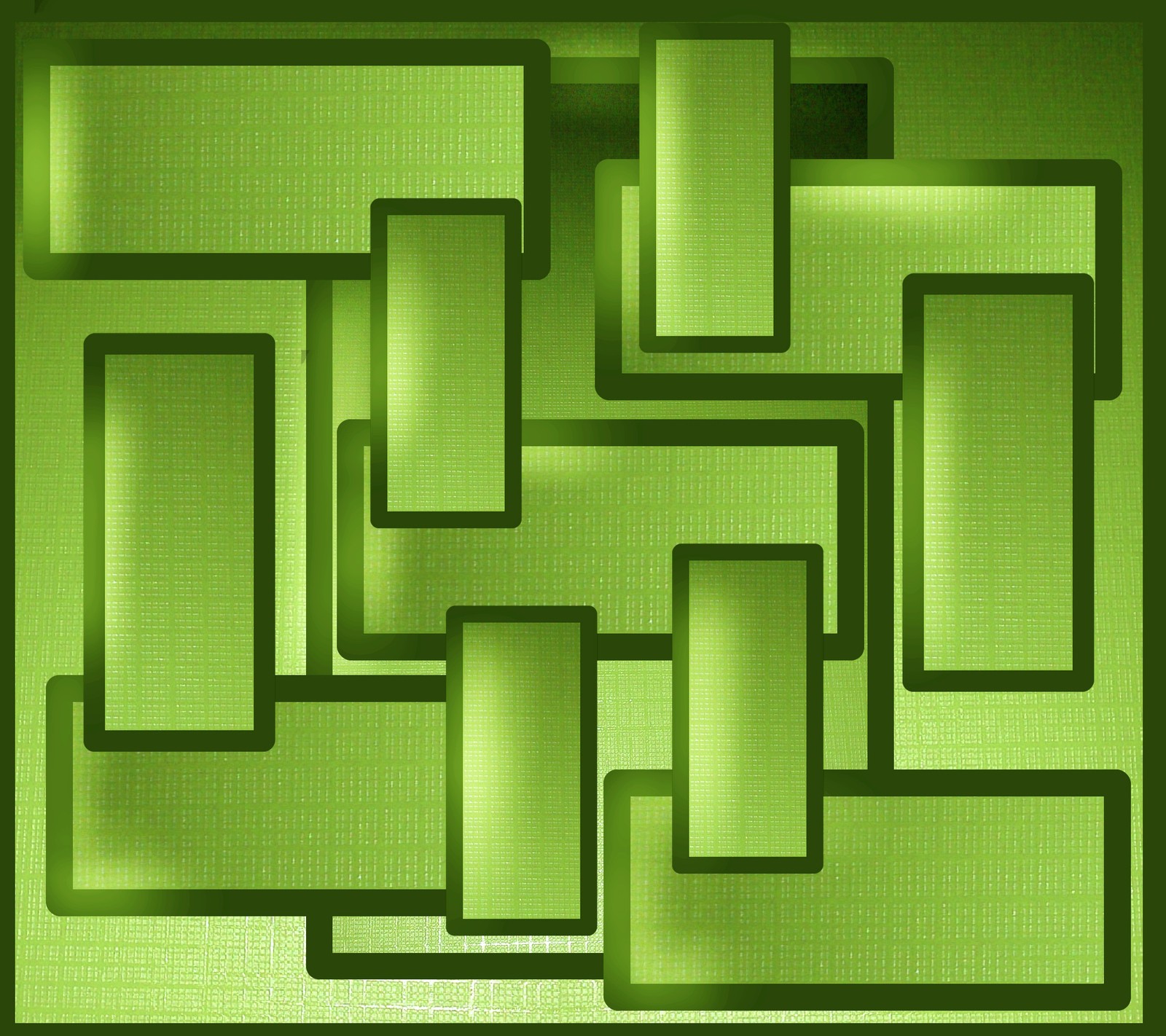 A close up of a green wall with a square pattern (abstract, green, squares)