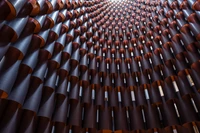 Intricate Hive Structure at the National Building Museum in Washington, DC