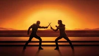 Epic Duel at Sunset: Paul Atreides vs. Feyd-Rautha in Dune Part 2