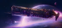 science fiction, space art, digital art, art, concept art wallpaper