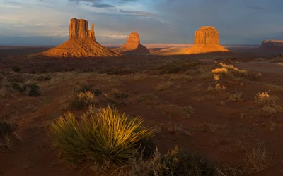 долина памятников, monument valley, закат, долина, бют