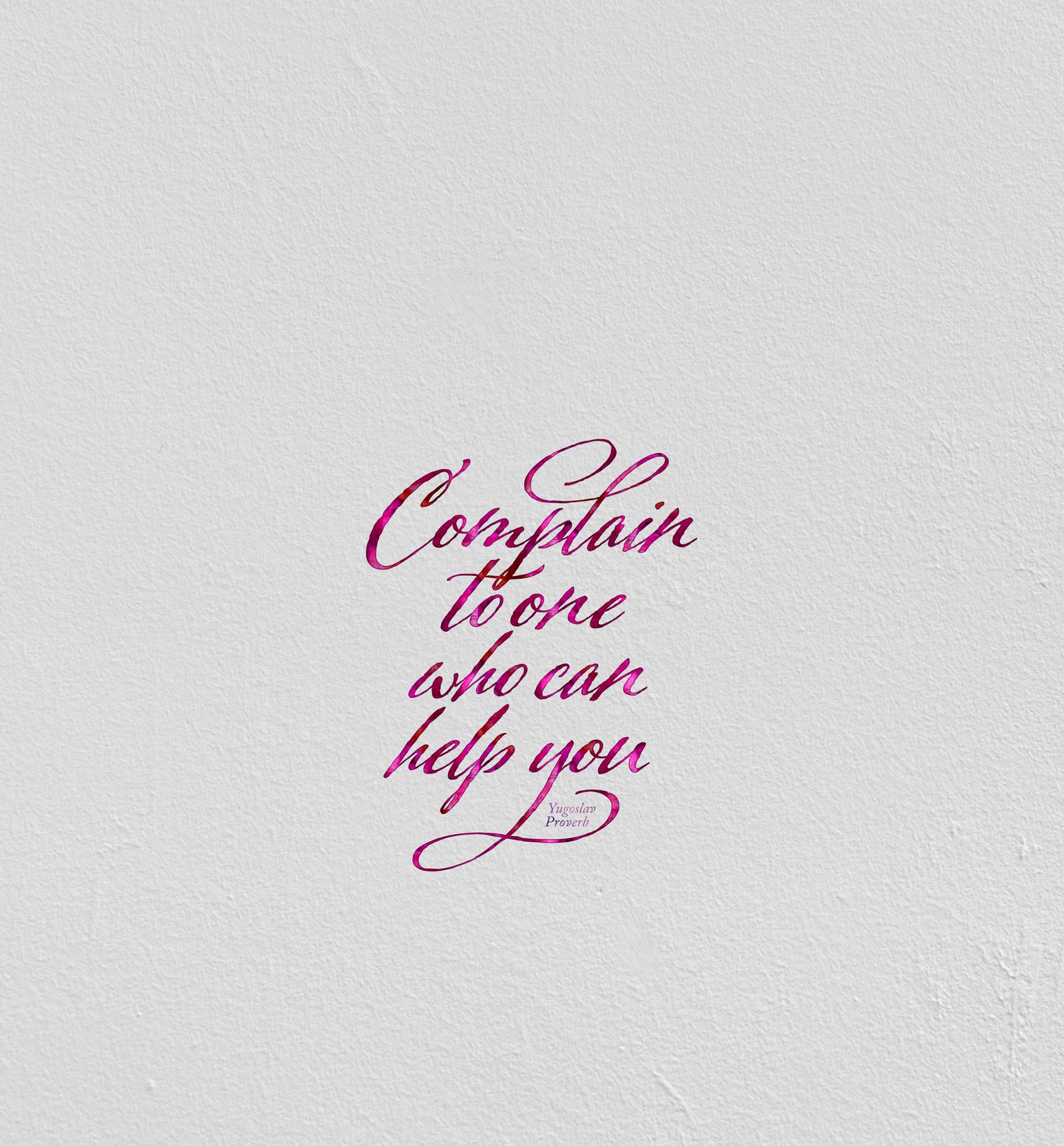 A close up of a pink lettering on a white wall (calligraphy, logo, handwriting, pink, text)