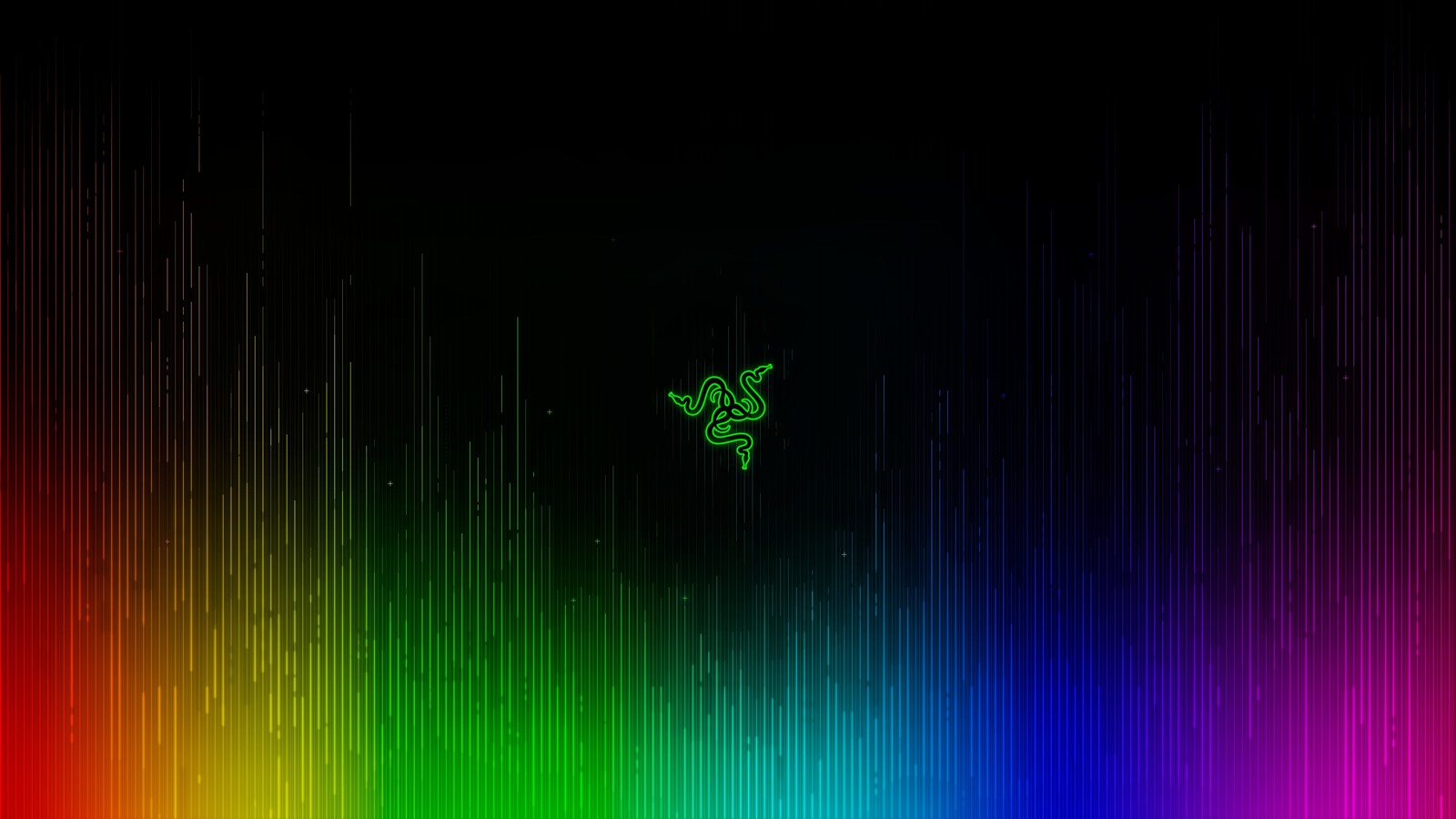 Um close de um papel de parede colorido de arco-íris com um rato (razer, logotipo, colorido)