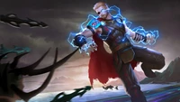 Thor: The God of Thunder Channeling Lightning Power