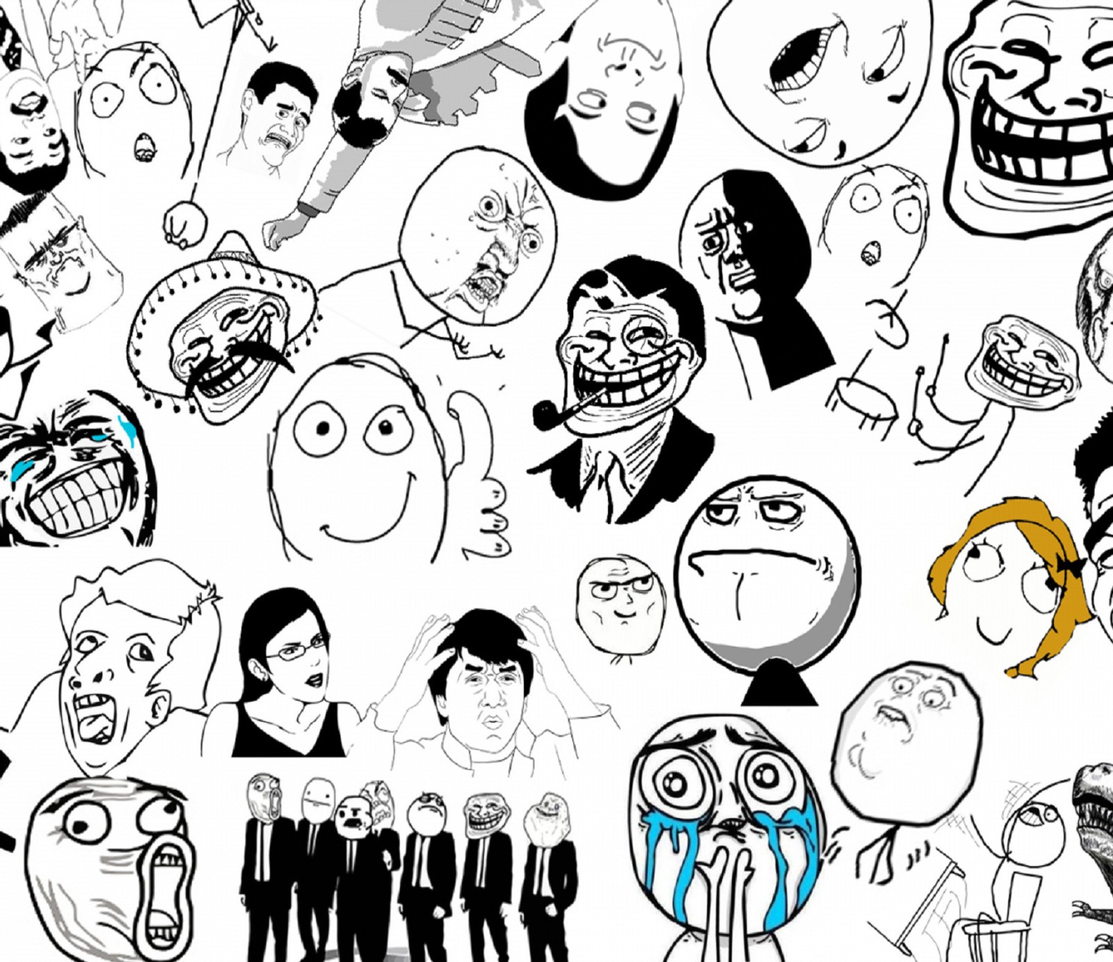 cartoon, face, funny, troll Download Wallpaper