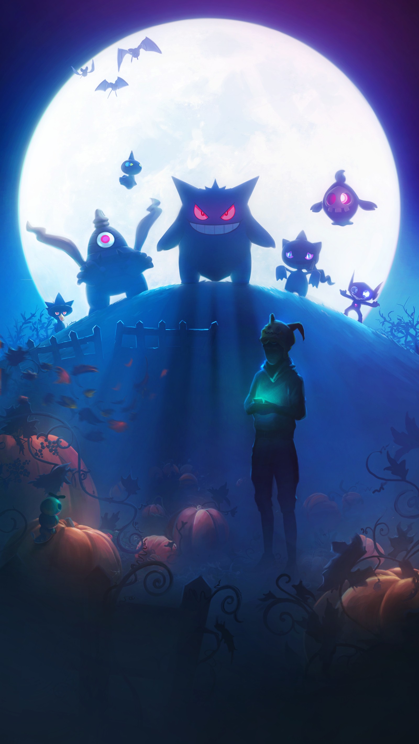 Descargar fondo de pantalla halloween, pokemon halloween