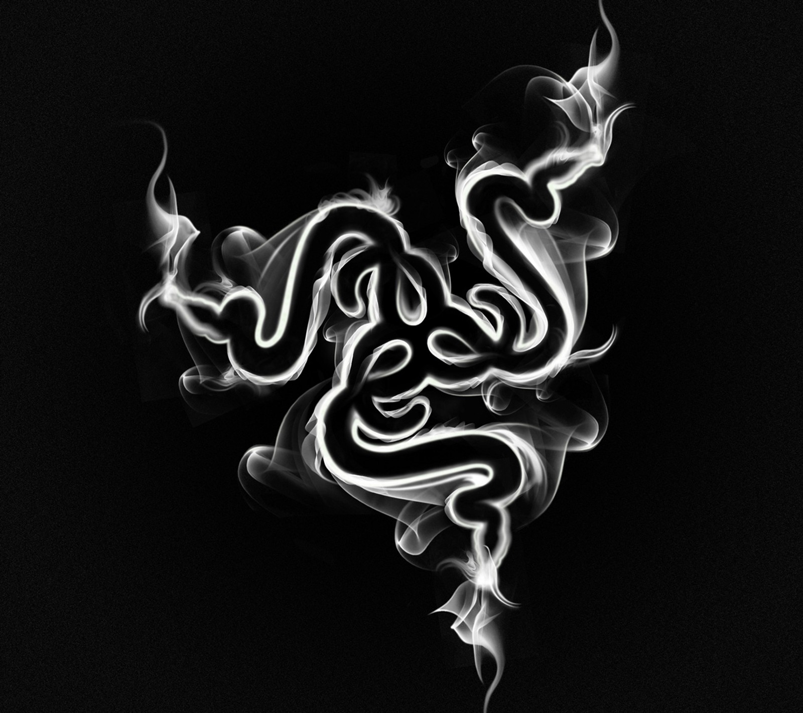 Lade schwarz, computer, logo, razer, hintergrundbild herunter