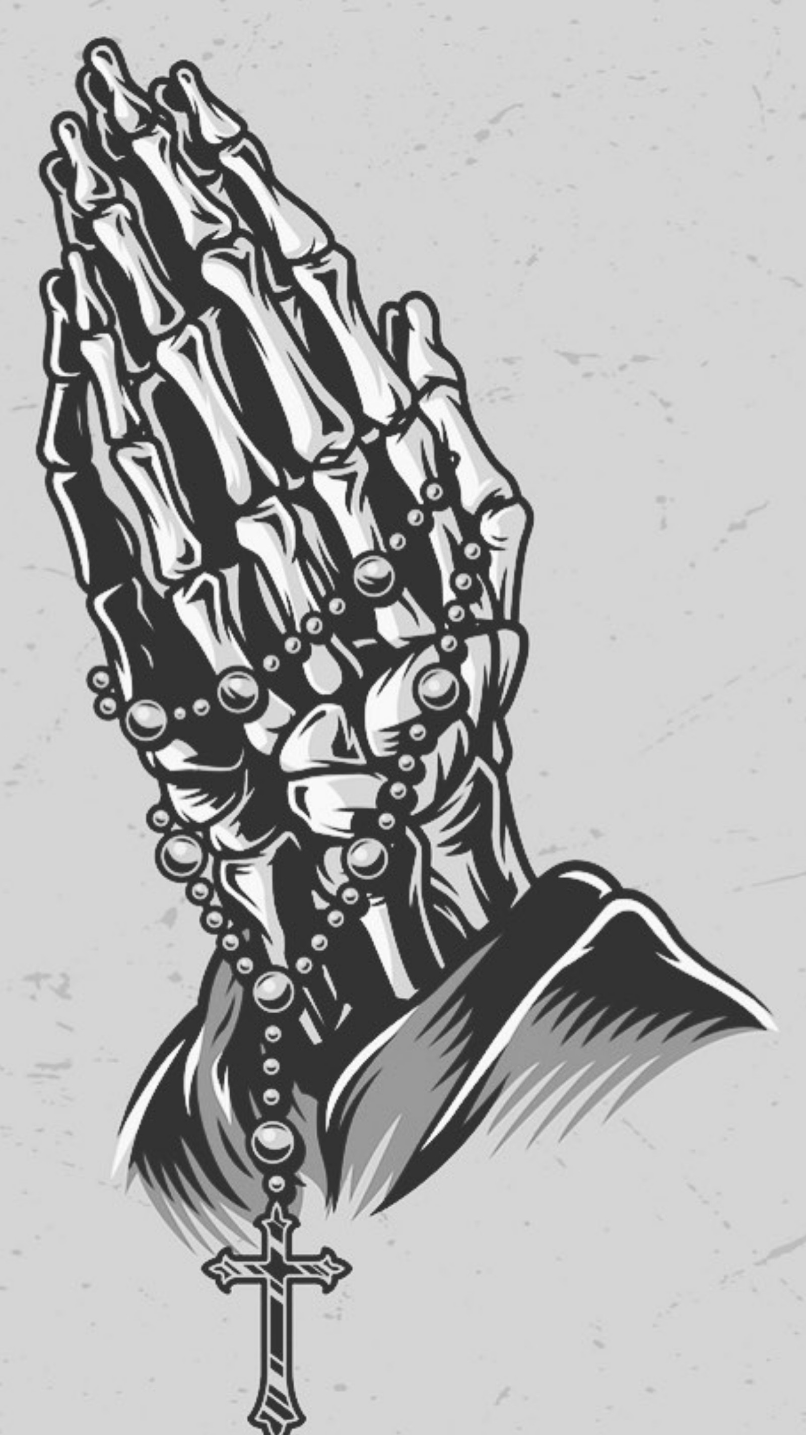 black, god, rosario, skull, spiritual Download Wallpaper