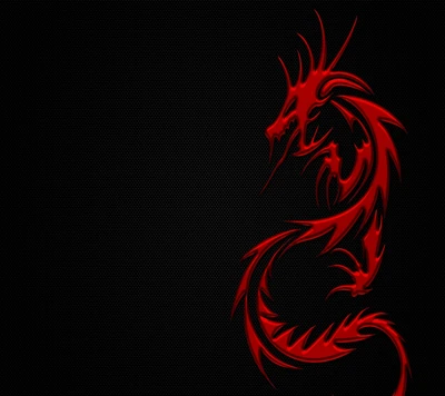 dragon, red