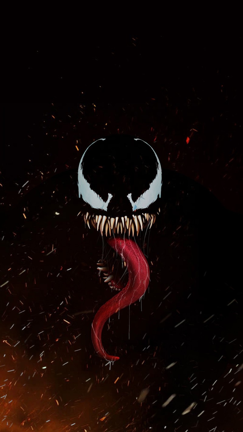 Веном - персонаж во вселенной комиксов marvel (venom artwork 4k, фильм веном, чёрный)