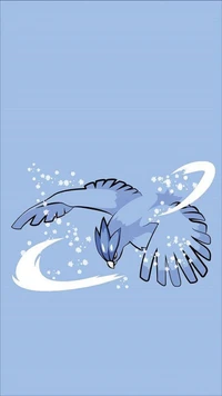 articuno, blue, cartoons, mystic, pokemon