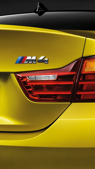 bmw, coupé, m4, vista trasera, luz trasera