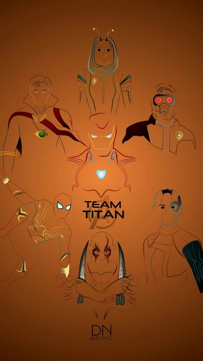 Team Titan: Marvel's Heroes Unite Against Thanos