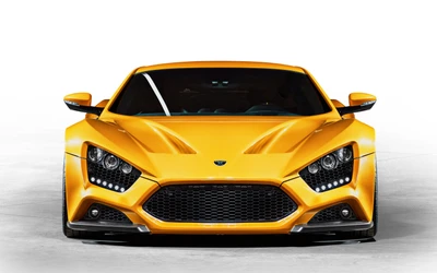 Удивительный желтый Zenvo ST1: смелый икона суперкара