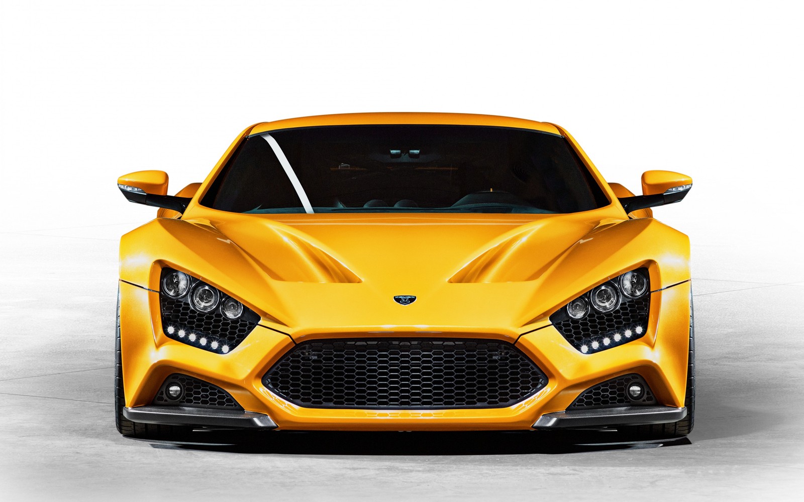 Téléchargez le fond d'écran zenvo st1, supersportive, jaune, voiture de course, laferrari