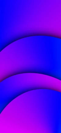 Vibrant Circular Waves in Azure and Magenta Hues