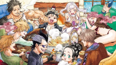 Dîner de Black Clover : Célébration de l'Amitié entre les Black Bulls