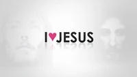 I Love Jesus: A Tribute on a Serene White Background