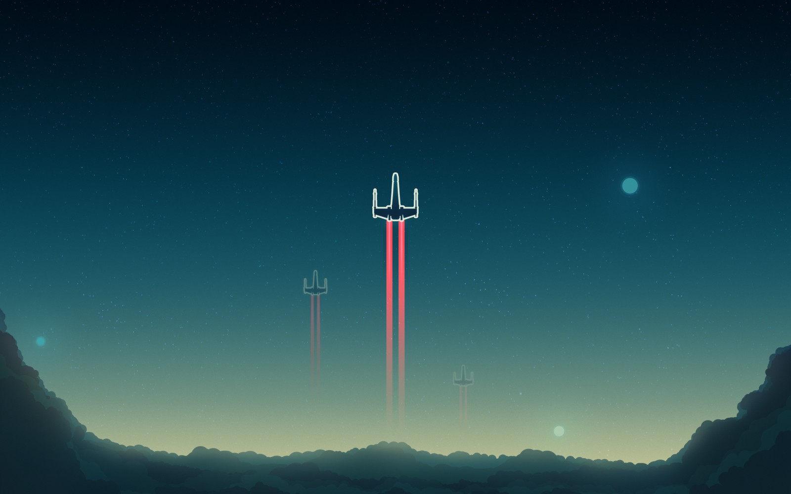 star wars, minimalism, atmosphere, night, cloud wallpaper