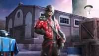 Conjunto de personagens Cavaleiro Vermelho no PUBG Mobile