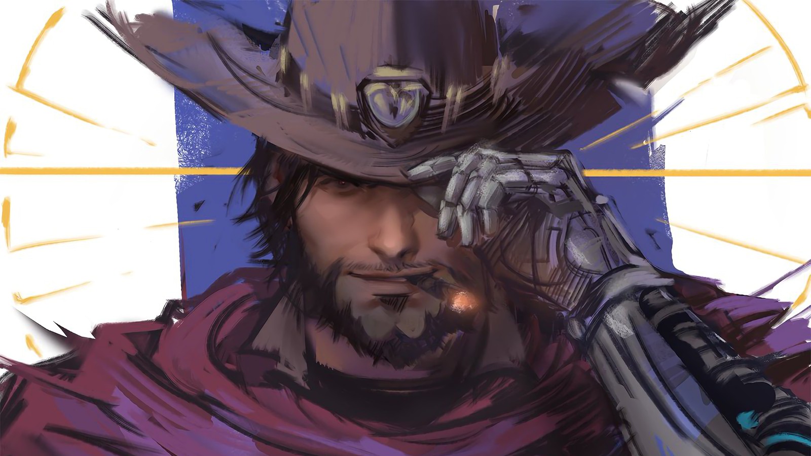 Descargar fondo de pantalla mccree, overwatch, videojuego