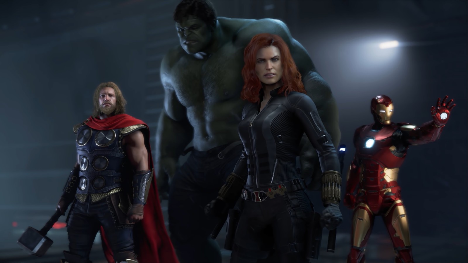 marvels avengers, video game, black widow, thor, hulk wallpaper