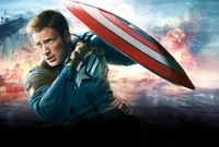 chris evans, captain america the winter soldier, captain america, superhero, space wallpaper