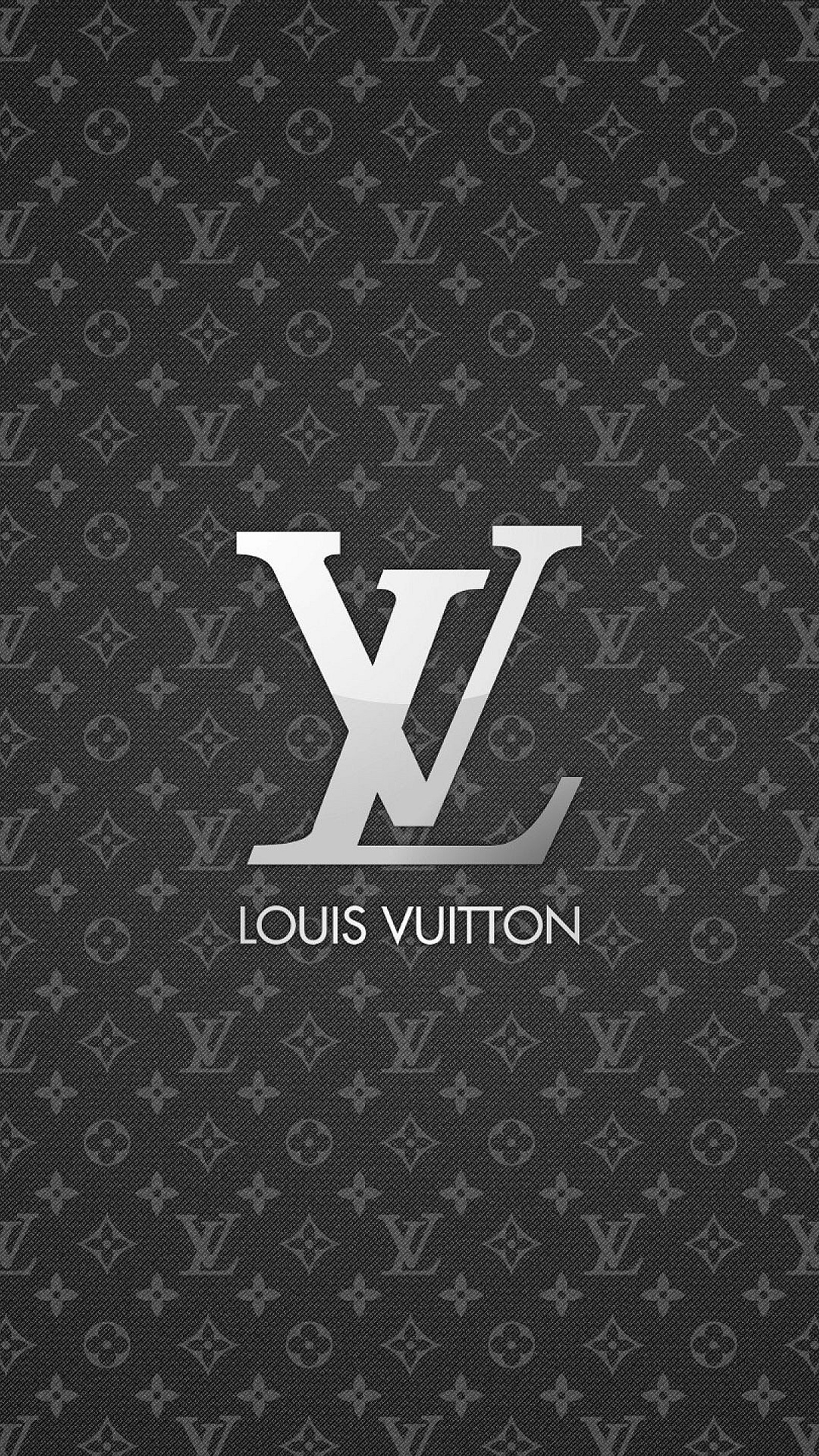 Скачать обои серый, луи виттон, louis vuitton