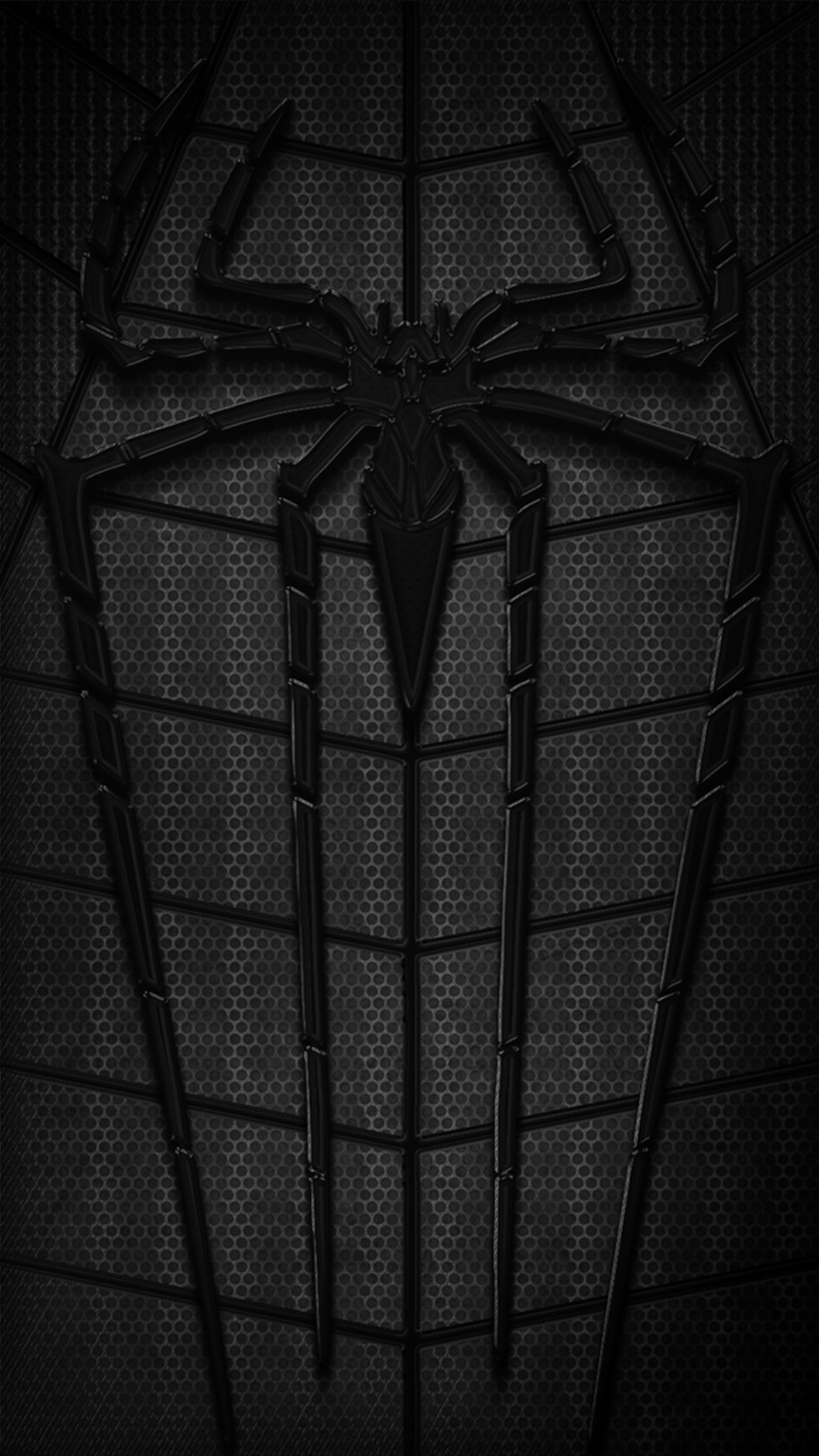 Le logo de l'incroyable spider-man sur fond noir (noir, logo, homme, araignée)