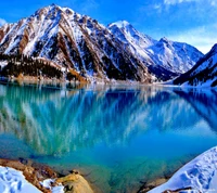 hd, lago, montaña, naturaleza